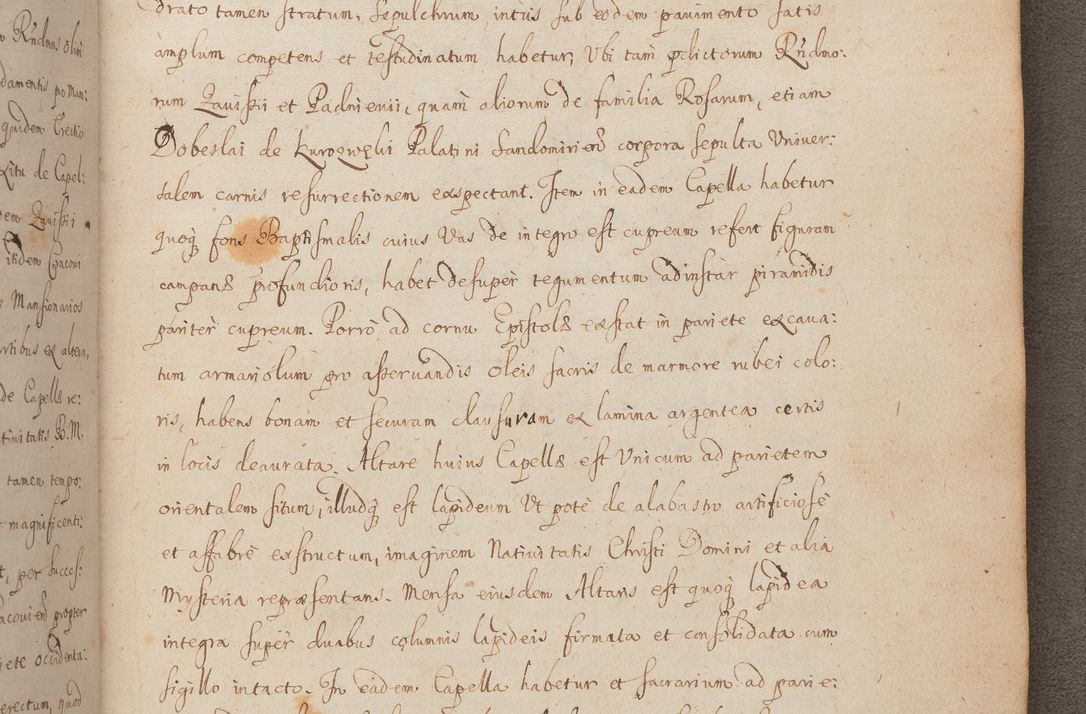 Zdjęcie nr 320 dla obiektu archiwalnego: In Nomine Domini Amen. ACTA VISITATIONIS. Externa sub Anno 1670 in Mense Julio incepta et in Augusto ac aliis Sequentibus eiusdem Anni mensibus per olim Illustrissimum ac Reverendissimum Dominum Andream Trzebicki Episcopum Cracoviensem in Cathedrali Ecclesia peractae, et successive per omnia et singula eiusdem Ecclesiae Sacella seu Capellas continuata atque ad hoc secundum volumen redacta et partim ob pestem Cracoviensem quadriennio grassantem partim ob alia legalia impedimenta quominus eadem Visitatio executa fuerit retardatae Demum morte praefati Illustrissimi et Reverendissimi Andreae Episcopi in Anno 1679 interveniente eadem Acta uti tam posthuma sub felici regimine Illustrissimi et Reverendissimi Domini Joannis Małachowski immediate in eundem Episcopatum succedentes ad effectum et finem executoris Authe. ordinaria in Anno 1682 sunt et fuerunt publicata, atque ideo illis omnibus et singulis quibus interest intimata.  VISITATIO Altarium Ecclesiae Cathedralis Cracoviensis infraspecificatorum circa translationem suorum ministeriorum et unionem Altaribus marmoreis ad quatuor columnas Ecclesiae sitis Anno Domini 1760 Die 17 Mensis Martij peracta. Perillustris Reverendissimus Dominus Hyacinthus Łopacki Canonicus Cathedralis et Archipresbyter Infulatus Cracoviensis Decanus Sandomiriensis a Celsissimo Illustrissimo Reverendissimo Domino Cajetano Ignatio Sołtyk Dei et Apostolicae Sedis Gratia Episcopo Cracoviensi Duce Severiae ad infrascripta delegatus per instrumentum tenoris sequentis ...