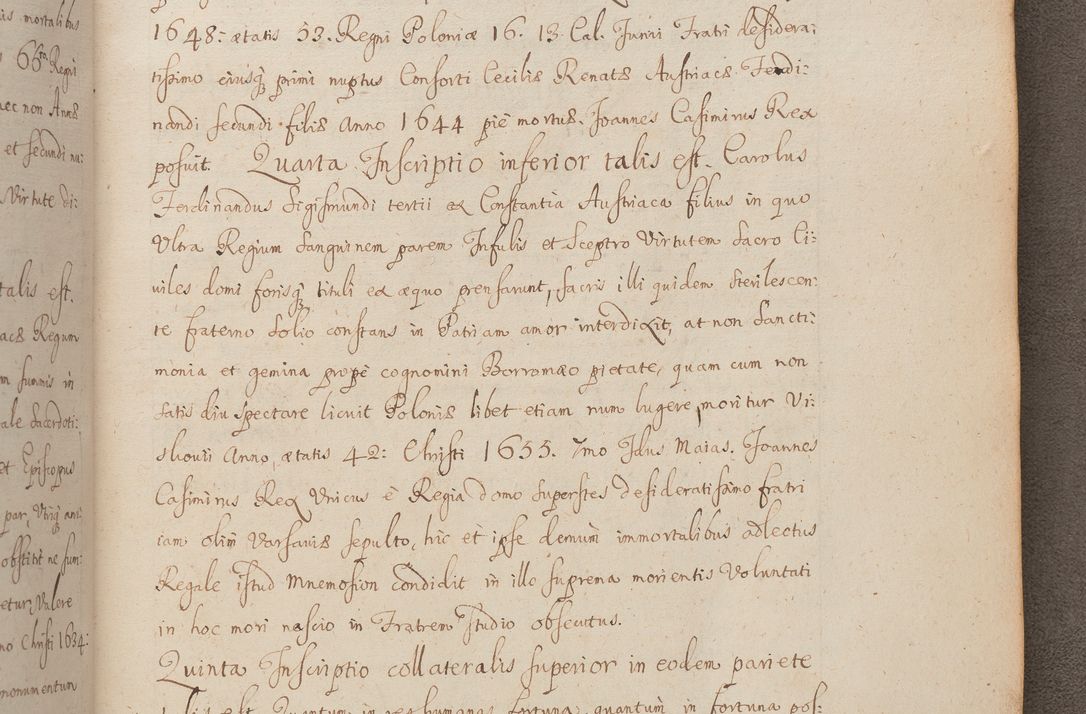 Zdjęcie nr 312 dla obiektu archiwalnego: In Nomine Domini Amen. ACTA VISITATIONIS. Externa sub Anno 1670 in Mense Julio incepta et in Augusto ac aliis Sequentibus eiusdem Anni mensibus per olim Illustrissimum ac Reverendissimum Dominum Andream Trzebicki Episcopum Cracoviensem in Cathedrali Ecclesia peractae, et successive per omnia et singula eiusdem Ecclesiae Sacella seu Capellas continuata atque ad hoc secundum volumen redacta et partim ob pestem Cracoviensem quadriennio grassantem partim ob alia legalia impedimenta quominus eadem Visitatio executa fuerit retardatae Demum morte praefati Illustrissimi et Reverendissimi Andreae Episcopi in Anno 1679 interveniente eadem Acta uti tam posthuma sub felici regimine Illustrissimi et Reverendissimi Domini Joannis Małachowski immediate in eundem Episcopatum succedentes ad effectum et finem executoris Authe. ordinaria in Anno 1682 sunt et fuerunt publicata, atque ideo illis omnibus et singulis quibus interest intimata.  VISITATIO Altarium Ecclesiae Cathedralis Cracoviensis infraspecificatorum circa translationem suorum ministeriorum et unionem Altaribus marmoreis ad quatuor columnas Ecclesiae sitis Anno Domini 1760 Die 17 Mensis Martij peracta. Perillustris Reverendissimus Dominus Hyacinthus Łopacki Canonicus Cathedralis et Archipresbyter Infulatus Cracoviensis Decanus Sandomiriensis a Celsissimo Illustrissimo Reverendissimo Domino Cajetano Ignatio Sołtyk Dei et Apostolicae Sedis Gratia Episcopo Cracoviensi Duce Severiae ad infrascripta delegatus per instrumentum tenoris sequentis ...