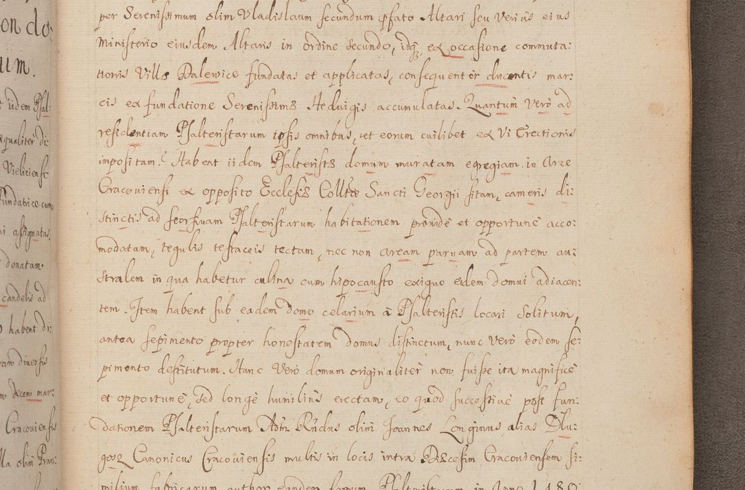 Zdjęcie nr 303 dla obiektu archiwalnego: In Nomine Domini Amen. ACTA VISITATIONIS. Externa sub Anno 1670 in Mense Julio incepta et in Augusto ac aliis Sequentibus eiusdem Anni mensibus per olim Illustrissimum ac Reverendissimum Dominum Andream Trzebicki Episcopum Cracoviensem in Cathedrali Ecclesia peractae, et successive per omnia et singula eiusdem Ecclesiae Sacella seu Capellas continuata atque ad hoc secundum volumen redacta et partim ob pestem Cracoviensem quadriennio grassantem partim ob alia legalia impedimenta quominus eadem Visitatio executa fuerit retardatae Demum morte praefati Illustrissimi et Reverendissimi Andreae Episcopi in Anno 1679 interveniente eadem Acta uti tam posthuma sub felici regimine Illustrissimi et Reverendissimi Domini Joannis Małachowski immediate in eundem Episcopatum succedentes ad effectum et finem executoris Authe. ordinaria in Anno 1682 sunt et fuerunt publicata, atque ideo illis omnibus et singulis quibus interest intimata.  VISITATIO Altarium Ecclesiae Cathedralis Cracoviensis infraspecificatorum circa translationem suorum ministeriorum et unionem Altaribus marmoreis ad quatuor columnas Ecclesiae sitis Anno Domini 1760 Die 17 Mensis Martij peracta. Perillustris Reverendissimus Dominus Hyacinthus Łopacki Canonicus Cathedralis et Archipresbyter Infulatus Cracoviensis Decanus Sandomiriensis a Celsissimo Illustrissimo Reverendissimo Domino Cajetano Ignatio Sołtyk Dei et Apostolicae Sedis Gratia Episcopo Cracoviensi Duce Severiae ad infrascripta delegatus per instrumentum tenoris sequentis ...