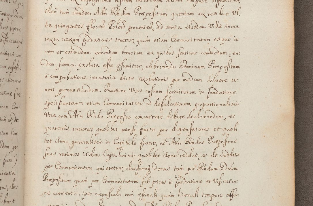 Zdjęcie nr 287 dla obiektu archiwalnego: In Nomine Domini Amen. ACTA VISITATIONIS. Externa sub Anno 1670 in Mense Julio incepta et in Augusto ac aliis Sequentibus eiusdem Anni mensibus per olim Illustrissimum ac Reverendissimum Dominum Andream Trzebicki Episcopum Cracoviensem in Cathedrali Ecclesia peractae, et successive per omnia et singula eiusdem Ecclesiae Sacella seu Capellas continuata atque ad hoc secundum volumen redacta et partim ob pestem Cracoviensem quadriennio grassantem partim ob alia legalia impedimenta quominus eadem Visitatio executa fuerit retardatae Demum morte praefati Illustrissimi et Reverendissimi Andreae Episcopi in Anno 1679 interveniente eadem Acta uti tam posthuma sub felici regimine Illustrissimi et Reverendissimi Domini Joannis Małachowski immediate in eundem Episcopatum succedentes ad effectum et finem executoris Authe. ordinaria in Anno 1682 sunt et fuerunt publicata, atque ideo illis omnibus et singulis quibus interest intimata.  VISITATIO Altarium Ecclesiae Cathedralis Cracoviensis infraspecificatorum circa translationem suorum ministeriorum et unionem Altaribus marmoreis ad quatuor columnas Ecclesiae sitis Anno Domini 1760 Die 17 Mensis Martij peracta. Perillustris Reverendissimus Dominus Hyacinthus Łopacki Canonicus Cathedralis et Archipresbyter Infulatus Cracoviensis Decanus Sandomiriensis a Celsissimo Illustrissimo Reverendissimo Domino Cajetano Ignatio Sołtyk Dei et Apostolicae Sedis Gratia Episcopo Cracoviensi Duce Severiae ad infrascripta delegatus per instrumentum tenoris sequentis ...