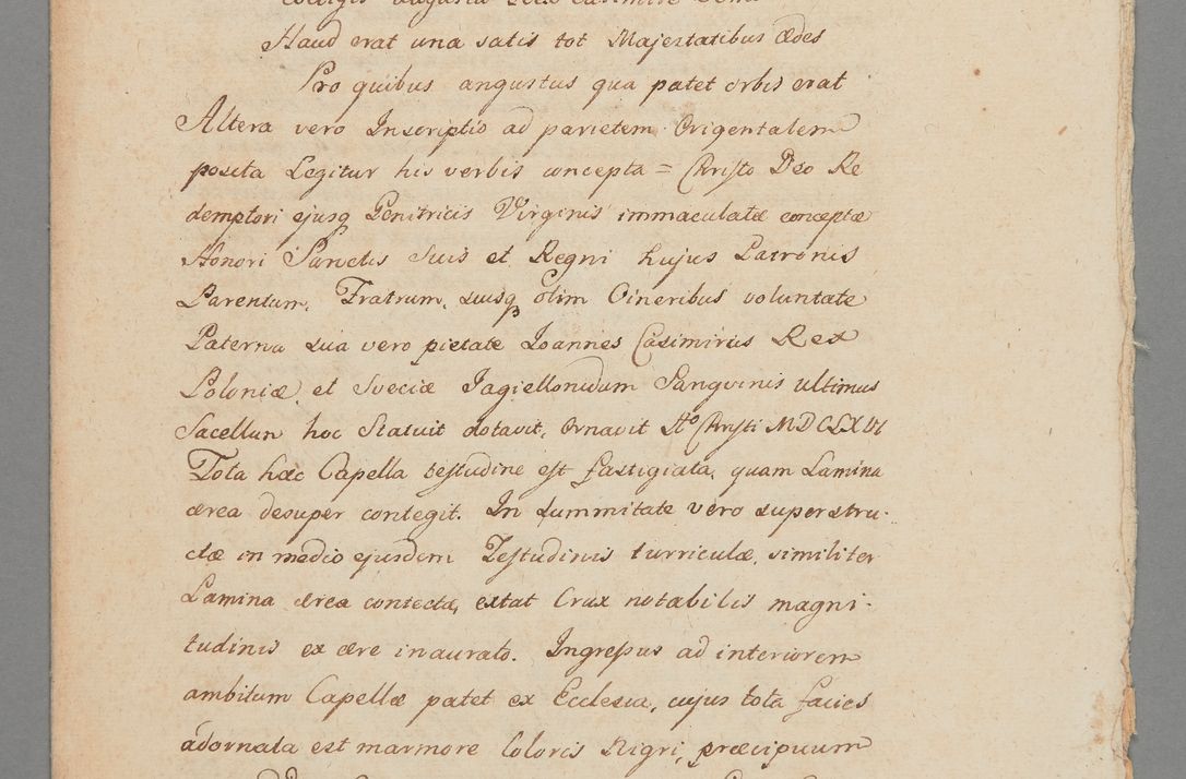 Zdjęcie nr 1 dla obiektu archiwalnego: [Wizytacja kaplicy Wazów; po 1747]