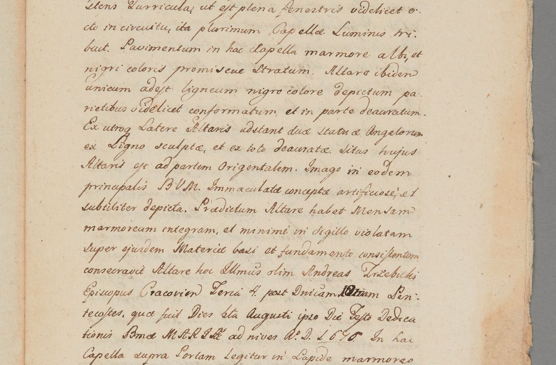 Zdjęcie nr 3 dla obiektu archiwalnego: [Wizytacja kaplicy Wazów; po 1747]