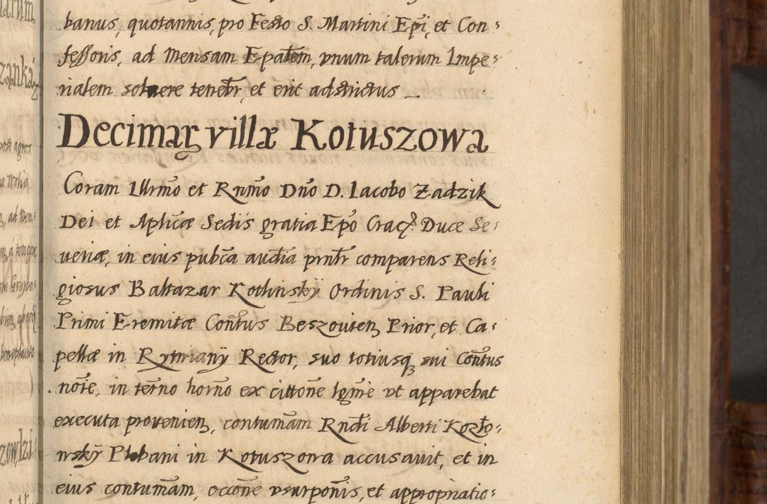 Zdjęcie nr 204 dla obiektu archiwalnego: Acta episcopalia R. D. Jacobi Zadzik, episcopi Cracoviensis et ducis Severiae annorum 1639 et 1640. Volumen II