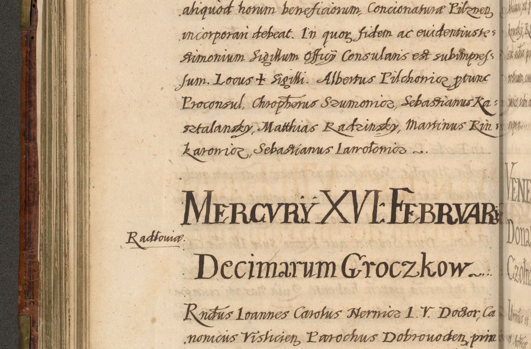Zdjęcie nr 201 dla obiektu archiwalnego: Acta episcopalia R. D. Jacobi Zadzik, episcopi Cracoviensis et ducis Severiae annorum 1639 et 1640. Volumen II