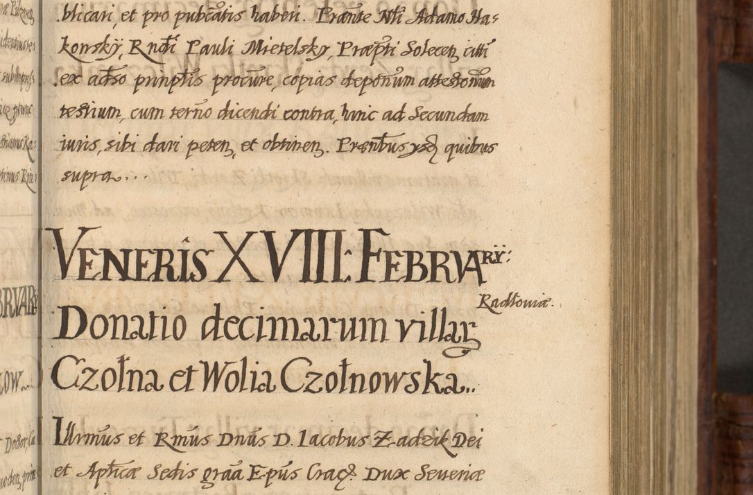Zdjęcie nr 202 dla obiektu archiwalnego: Acta episcopalia R. D. Jacobi Zadzik, episcopi Cracoviensis et ducis Severiae annorum 1639 et 1640. Volumen II