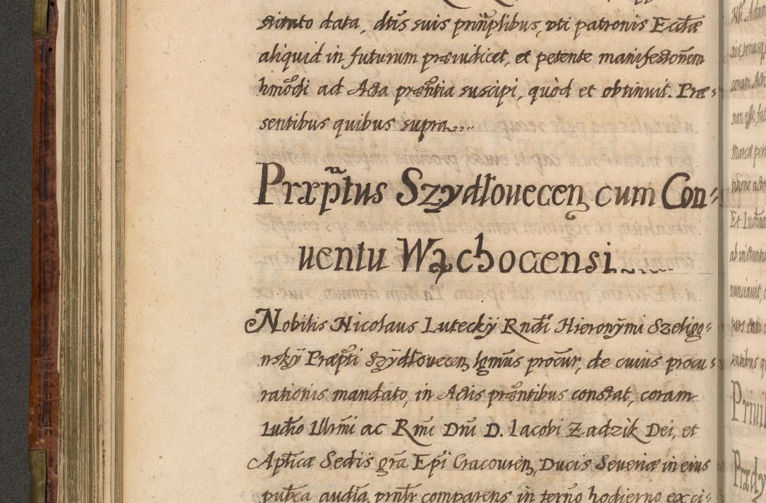 Zdjęcie nr 185 dla obiektu archiwalnego: Acta episcopalia R. D. Jacobi Zadzik, episcopi Cracoviensis et ducis Severiae annorum 1639 et 1640. Volumen II