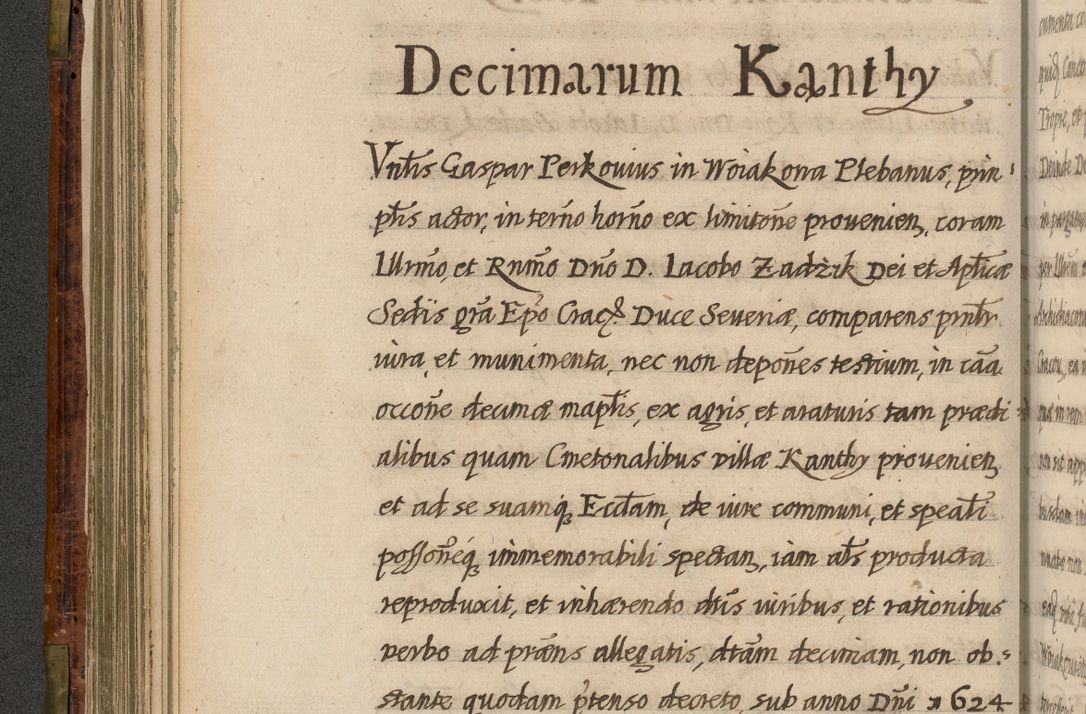 Zdjęcie nr 179 dla obiektu archiwalnego: Acta episcopalia R. D. Jacobi Zadzik, episcopi Cracoviensis et ducis Severiae annorum 1639 et 1640. Volumen II