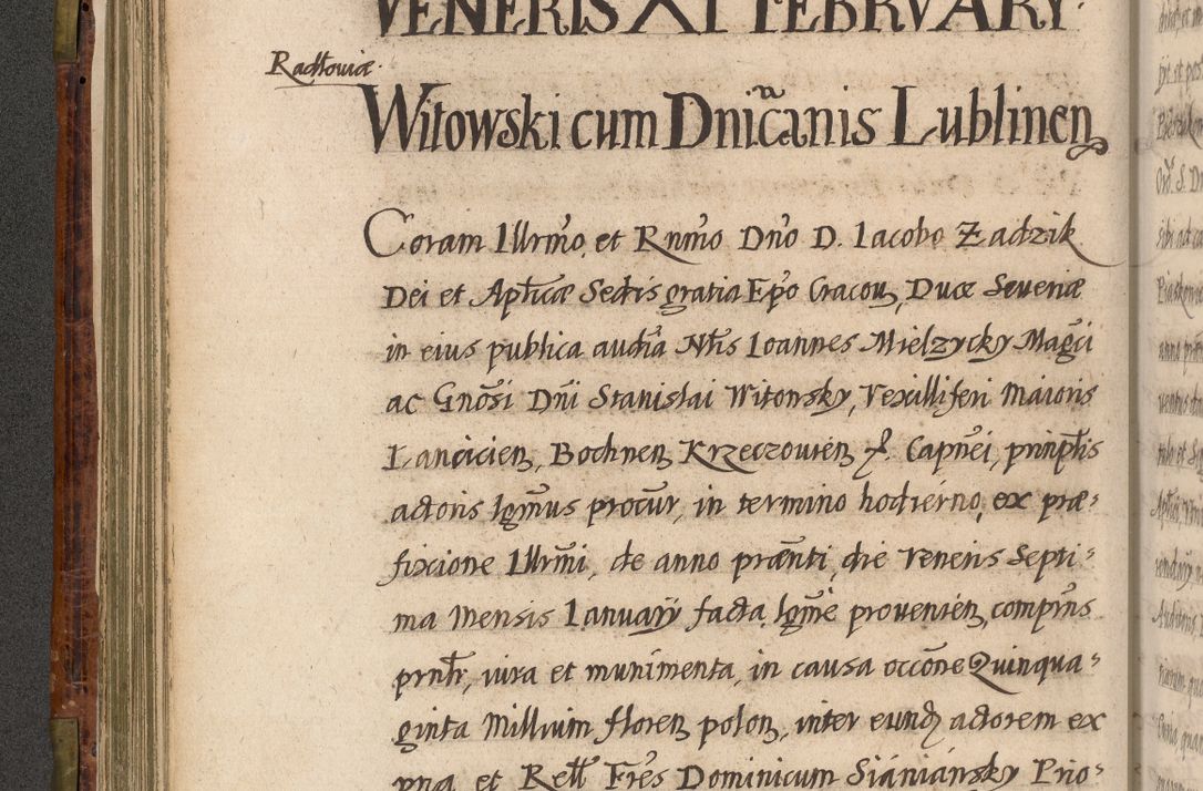 Zdjęcie nr 161 dla obiektu archiwalnego: Acta episcopalia R. D. Jacobi Zadzik, episcopi Cracoviensis et ducis Severiae annorum 1639 et 1640. Volumen II