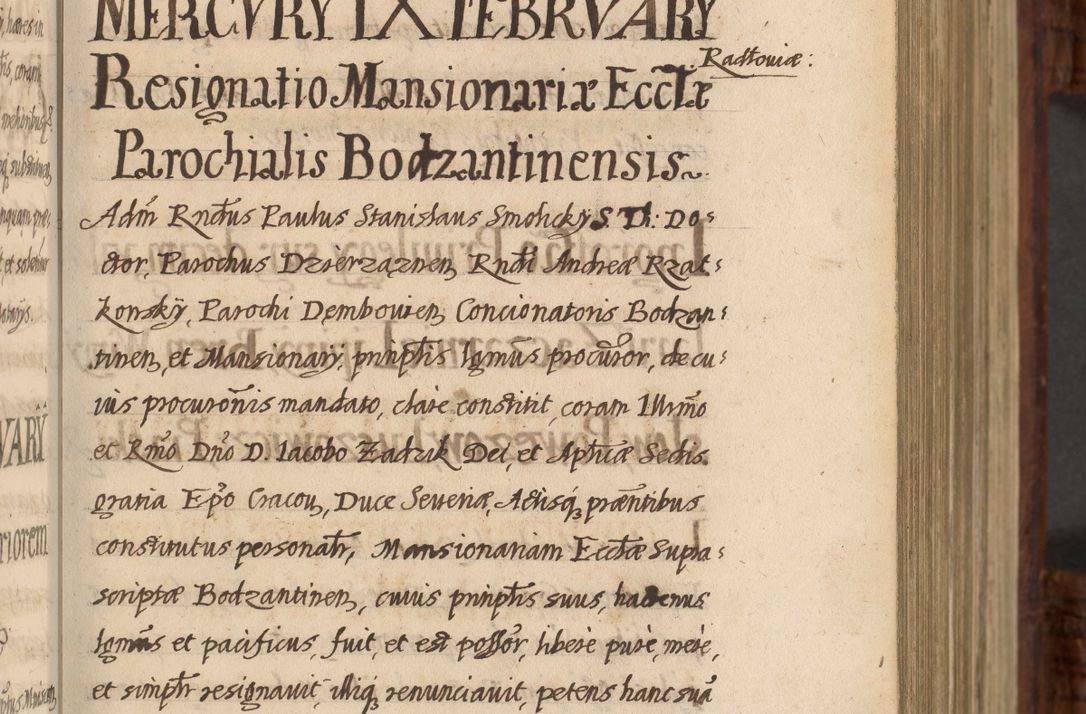 Zdjęcie nr 158 dla obiektu archiwalnego: Acta episcopalia R. D. Jacobi Zadzik, episcopi Cracoviensis et ducis Severiae annorum 1639 et 1640. Volumen II