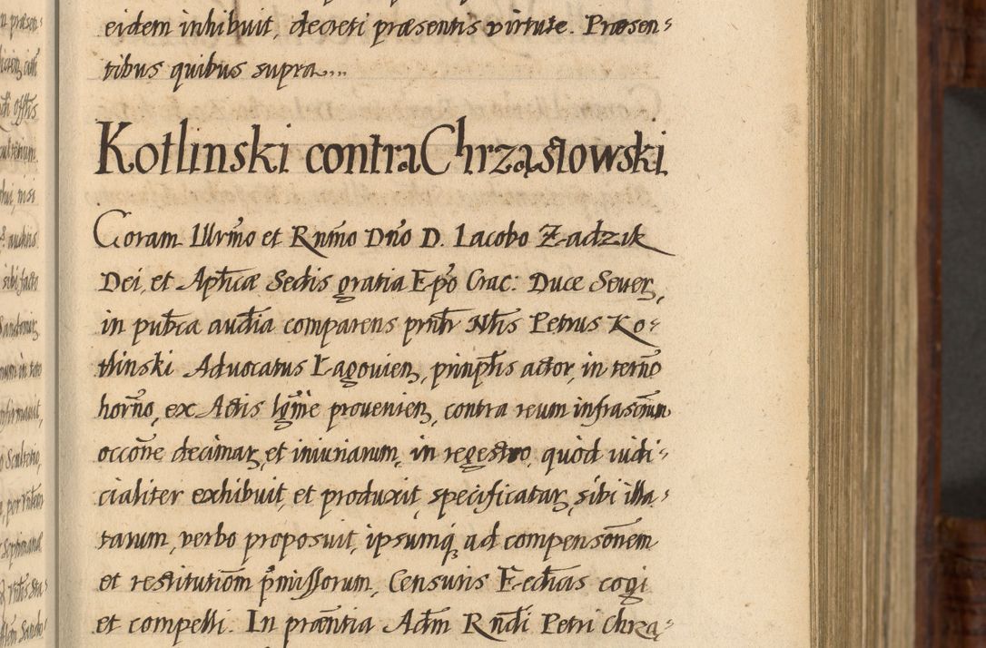 Zdjęcie nr 72 dla obiektu archiwalnego: Acta episcopalia R. D. Jacobi Zadzik, episcopi Cracoviensis et ducis Severiae annorum 1639 et 1640. Volumen II
