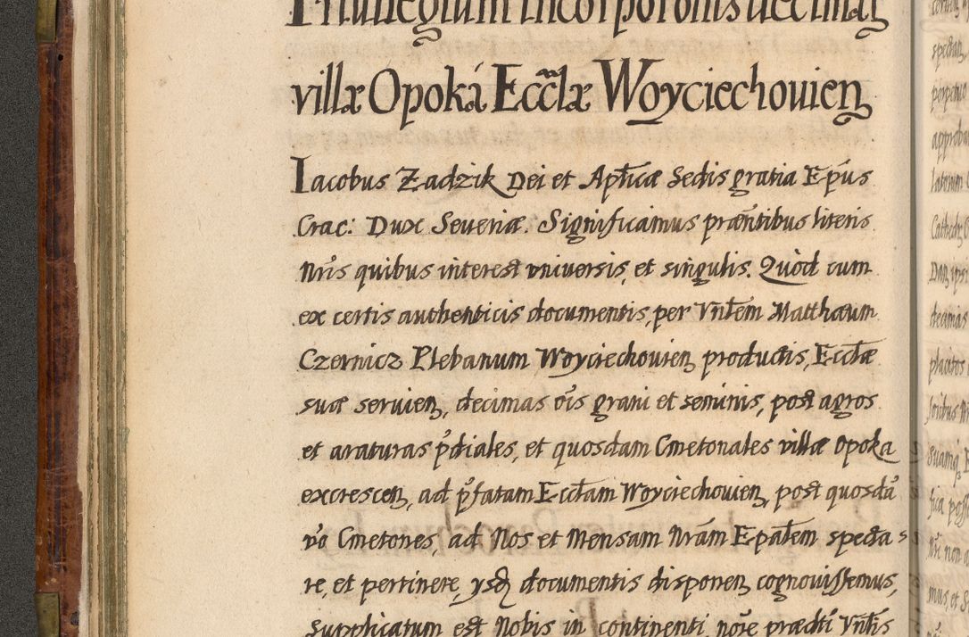 Zdjęcie nr 63 dla obiektu archiwalnego: Acta episcopalia R. D. Jacobi Zadzik, episcopi Cracoviensis et ducis Severiae annorum 1639 et 1640. Volumen II