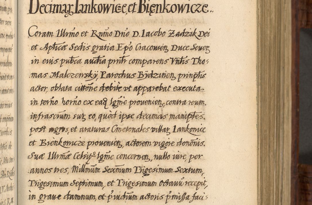 Zdjęcie nr 60 dla obiektu archiwalnego: Acta episcopalia R. D. Jacobi Zadzik, episcopi Cracoviensis et ducis Severiae annorum 1639 et 1640. Volumen II
