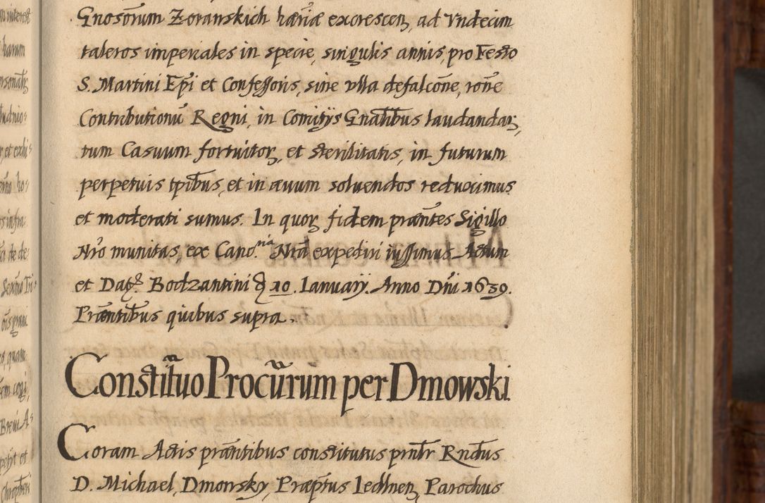 Zdjęcie nr 46 dla obiektu archiwalnego: Acta episcopalia R. D. Jacobi Zadzik, episcopi Cracoviensis et ducis Severiae annorum 1639 et 1640. Volumen II