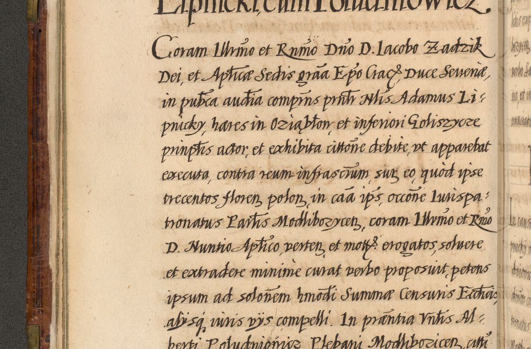 Zdjęcie nr 33 dla obiektu archiwalnego: Acta episcopalia R. D. Jacobi Zadzik, episcopi Cracoviensis et ducis Severiae annorum 1639 et 1640. Volumen II