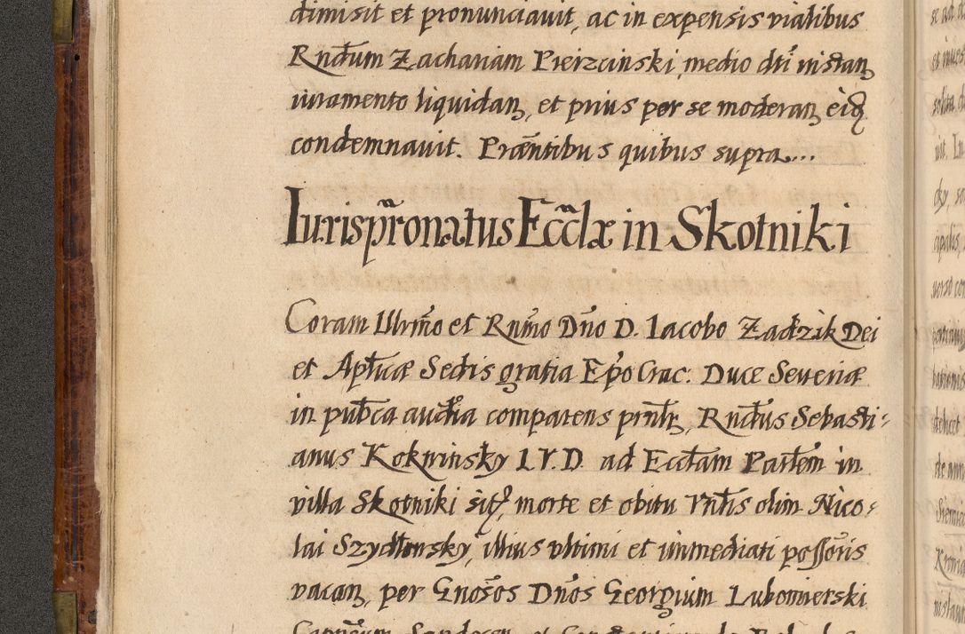 Zdjęcie nr 19 dla obiektu archiwalnego: Acta episcopalia R. D. Jacobi Zadzik, episcopi Cracoviensis et ducis Severiae annorum 1639 et 1640. Volumen II