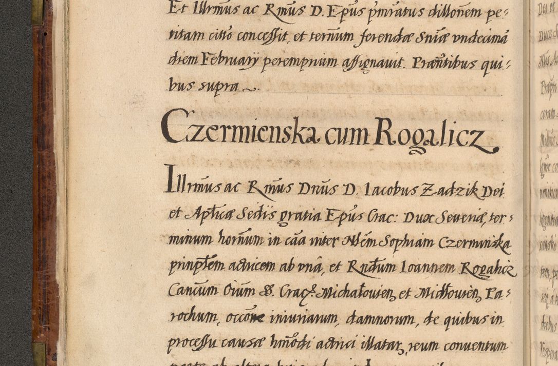 Zdjęcie nr 17 dla obiektu archiwalnego: Acta episcopalia R. D. Jacobi Zadzik, episcopi Cracoviensis et ducis Severiae annorum 1639 et 1640. Volumen II