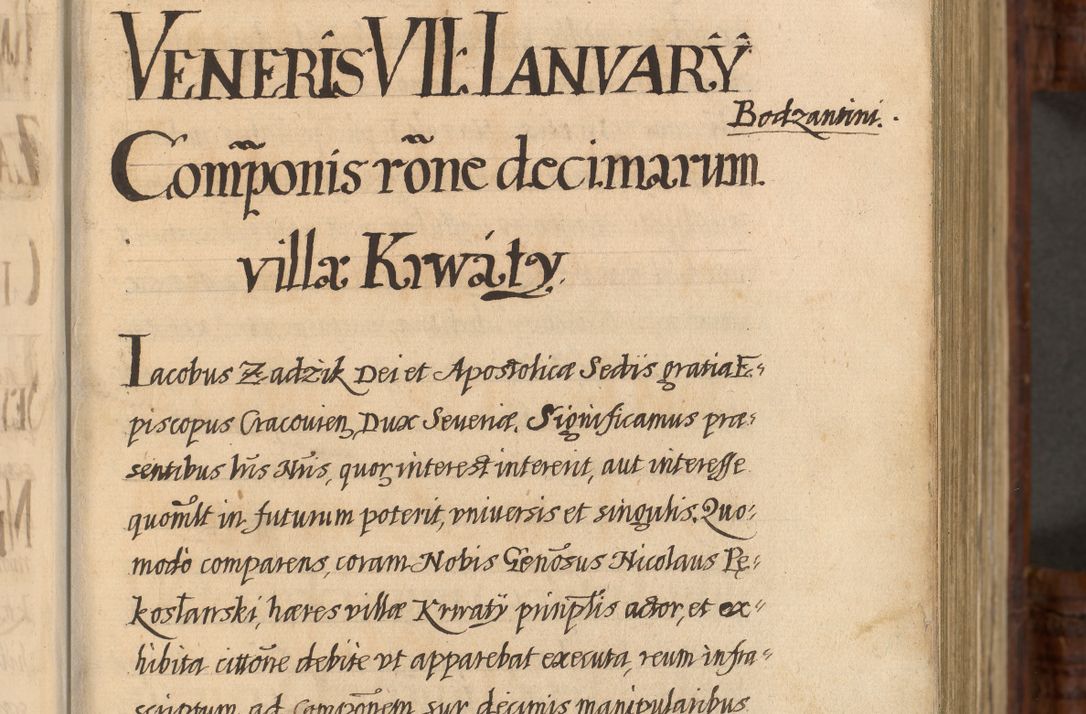 Zdjęcie nr 8 dla obiektu archiwalnego: Acta episcopalia R. D. Jacobi Zadzik, episcopi Cracoviensis et ducis Severiae annorum 1639 et 1640. Volumen II