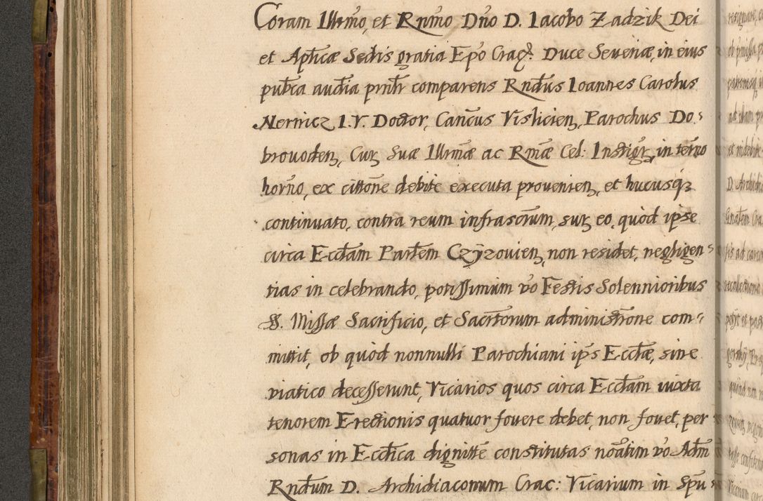 Zdjęcie nr 209 dla obiektu archiwalnego: Acta episcopalia R. D. Jacobi Zadzik, episcopi Cracoviensis et ducis Severiae annorum 1639 et 1640. Volumen II