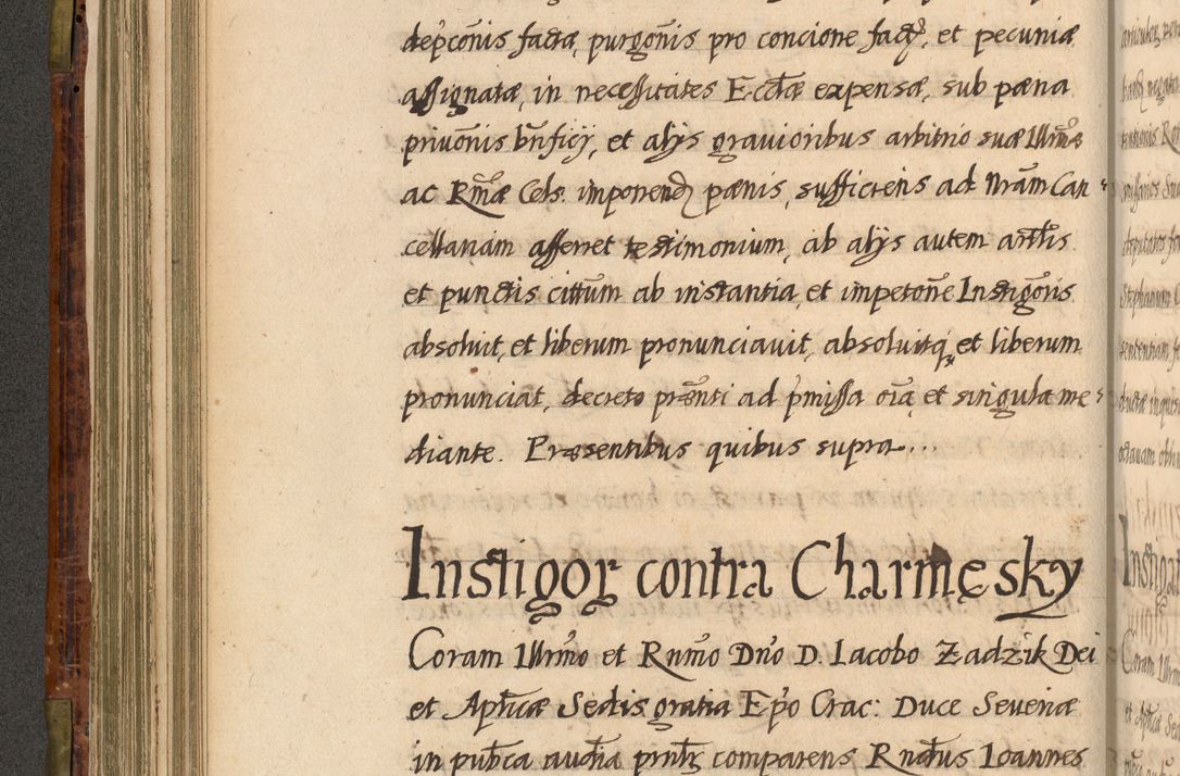 Zdjęcie nr 213 dla obiektu archiwalnego: Acta episcopalia R. D. Jacobi Zadzik, episcopi Cracoviensis et ducis Severiae annorum 1639 et 1640. Volumen II