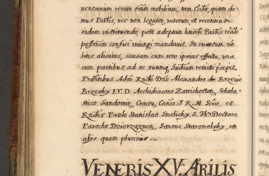 Zdjęcie nr 399 dla obiektu archiwalnego: Acta episcopalia R. D. Jacobi Zadzik, episcopi Cracoviensis et ducis Severiae annorum 1639 et 1640. Volumen II