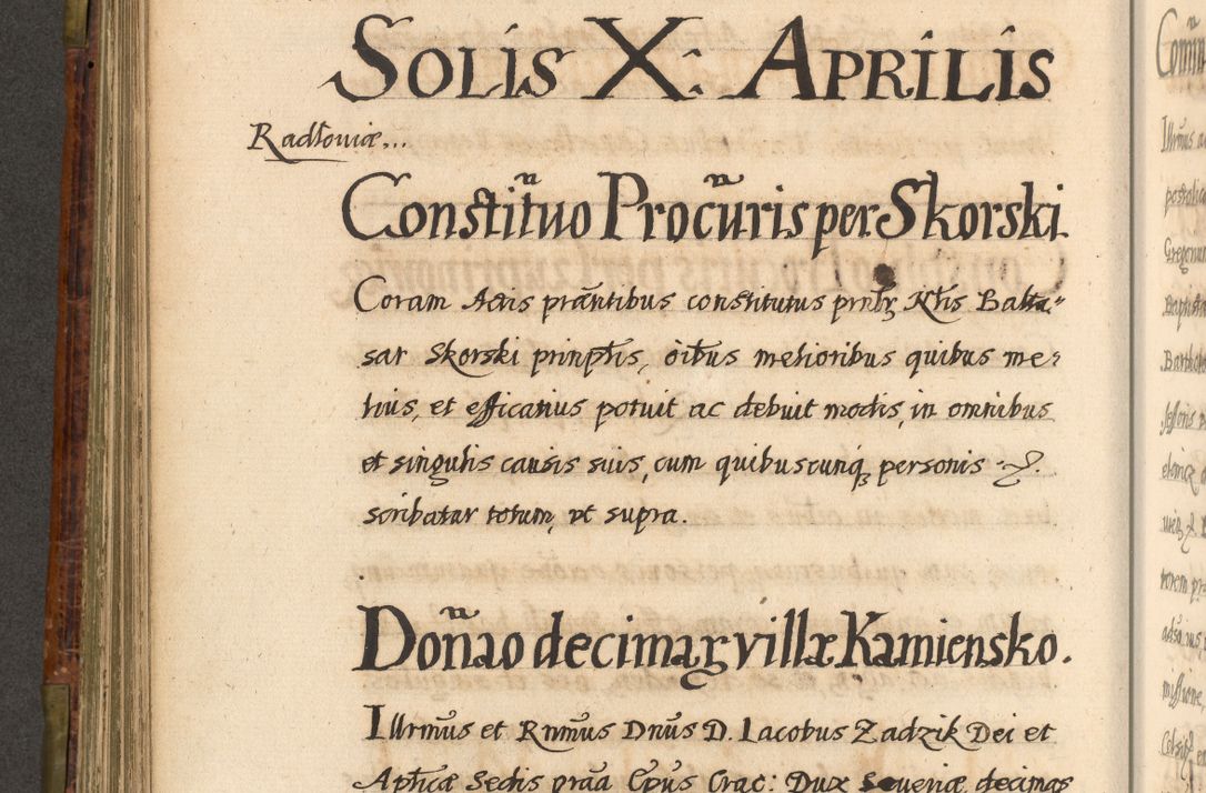 Zdjęcie nr 397 dla obiektu archiwalnego: Acta episcopalia R. D. Jacobi Zadzik, episcopi Cracoviensis et ducis Severiae annorum 1639 et 1640. Volumen II