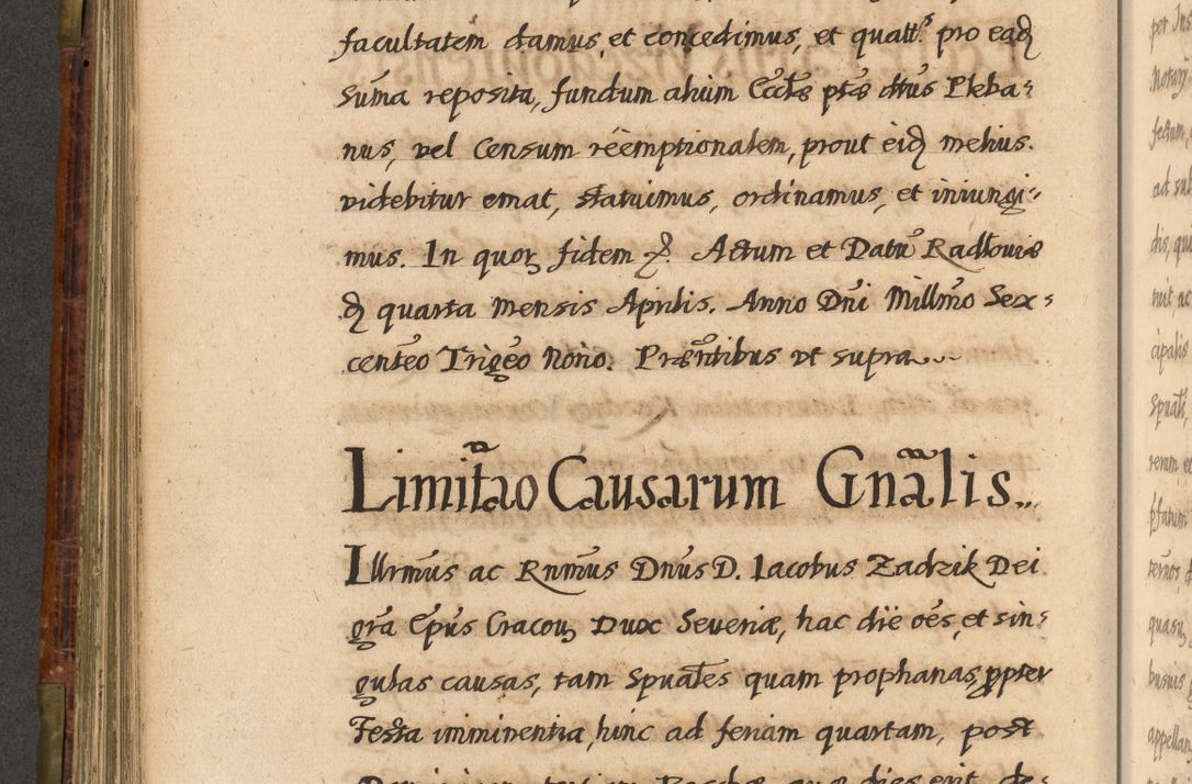 Zdjęcie nr 381 dla obiektu archiwalnego: Acta episcopalia R. D. Jacobi Zadzik, episcopi Cracoviensis et ducis Severiae annorum 1639 et 1640. Volumen II