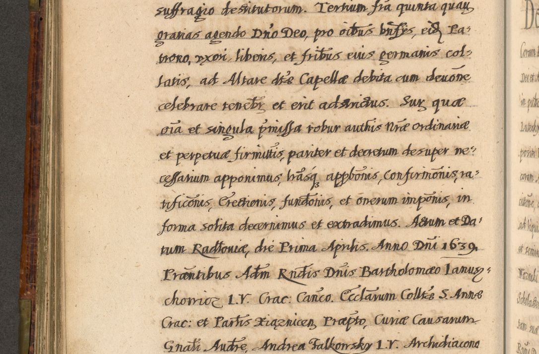 Zdjęcie nr 363 dla obiektu archiwalnego: Acta episcopalia R. D. Jacobi Zadzik, episcopi Cracoviensis et ducis Severiae annorum 1639 et 1640. Volumen II