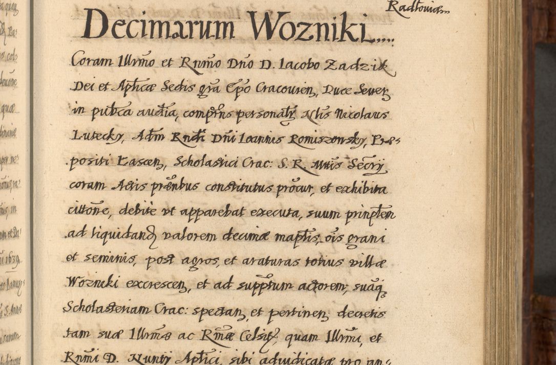 Zdjęcie nr 364 dla obiektu archiwalnego: Acta episcopalia R. D. Jacobi Zadzik, episcopi Cracoviensis et ducis Severiae annorum 1639 et 1640. Volumen II