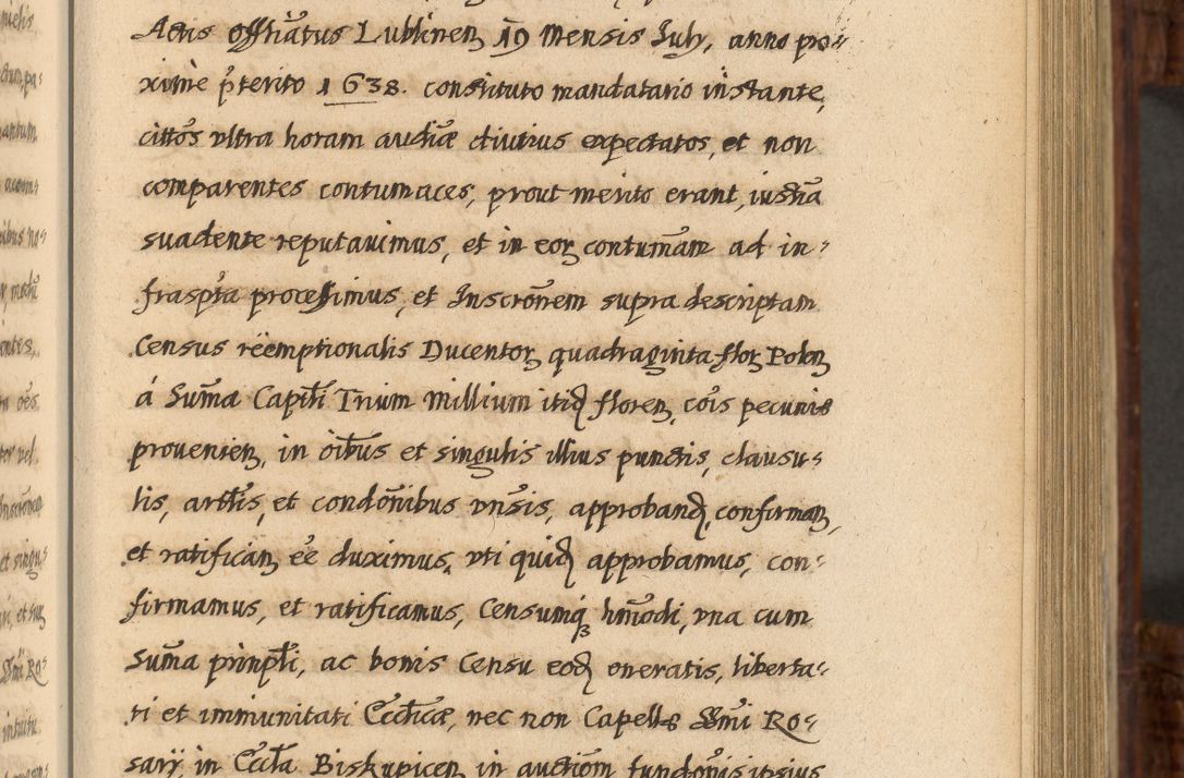 Zdjęcie nr 358 dla obiektu archiwalnego: Acta episcopalia R. D. Jacobi Zadzik, episcopi Cracoviensis et ducis Severiae annorum 1639 et 1640. Volumen II