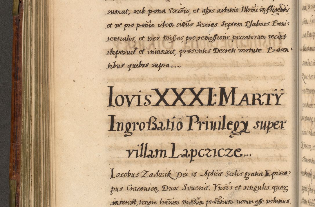 Zdjęcie nr 335 dla obiektu archiwalnego: Acta episcopalia R. D. Jacobi Zadzik, episcopi Cracoviensis et ducis Severiae annorum 1639 et 1640. Volumen II