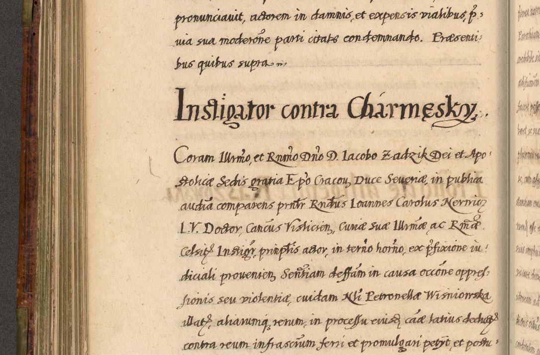 Zdjęcie nr 319 dla obiektu archiwalnego: Acta episcopalia R. D. Jacobi Zadzik, episcopi Cracoviensis et ducis Severiae annorum 1639 et 1640. Volumen II