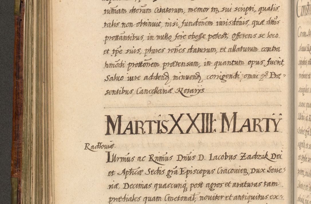 Zdjęcie nr 311 dla obiektu archiwalnego: Acta episcopalia R. D. Jacobi Zadzik, episcopi Cracoviensis et ducis Severiae annorum 1639 et 1640. Volumen II
