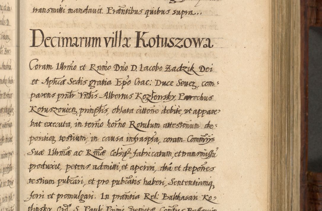 Zdjęcie nr 308 dla obiektu archiwalnego: Acta episcopalia R. D. Jacobi Zadzik, episcopi Cracoviensis et ducis Severiae annorum 1639 et 1640. Volumen II