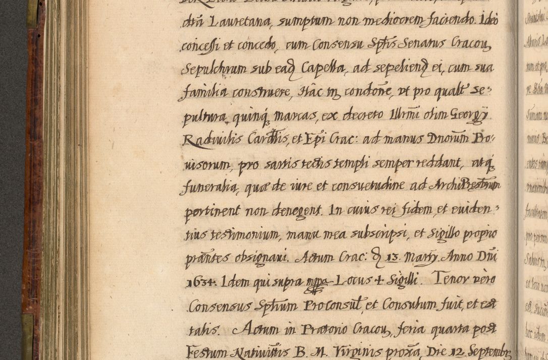 Zdjęcie nr 299 dla obiektu archiwalnego: Acta episcopalia R. D. Jacobi Zadzik, episcopi Cracoviensis et ducis Severiae annorum 1639 et 1640. Volumen II