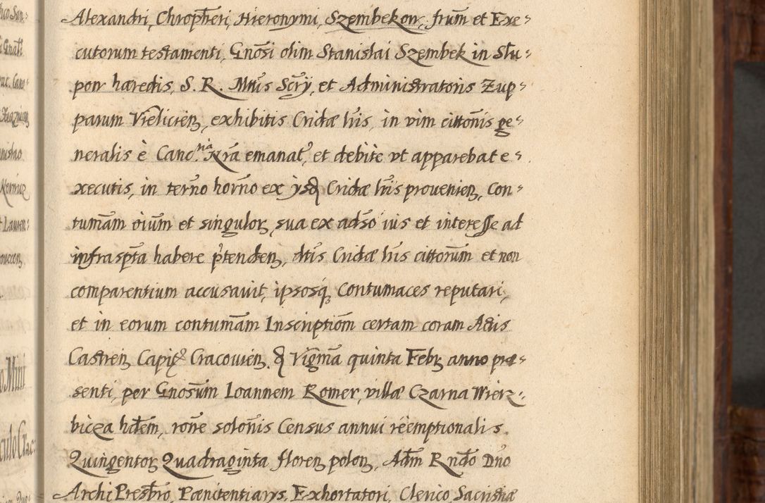 Zdjęcie nr 282 dla obiektu archiwalnego: Acta episcopalia R. D. Jacobi Zadzik, episcopi Cracoviensis et ducis Severiae annorum 1639 et 1640. Volumen II