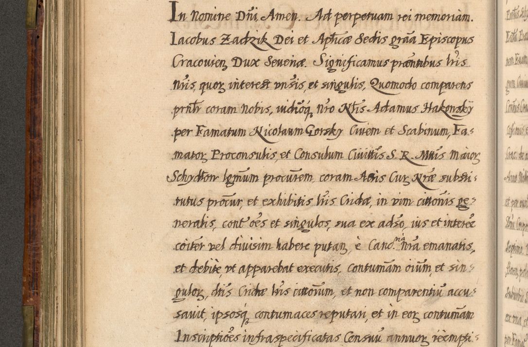 Zdjęcie nr 277 dla obiektu archiwalnego: Acta episcopalia R. D. Jacobi Zadzik, episcopi Cracoviensis et ducis Severiae annorum 1639 et 1640. Volumen II