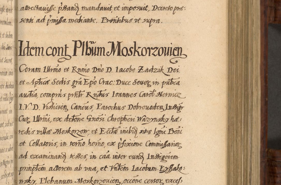 Zdjęcie nr 262 dla obiektu archiwalnego: Acta episcopalia R. D. Jacobi Zadzik, episcopi Cracoviensis et ducis Severiae annorum 1639 et 1640. Volumen II