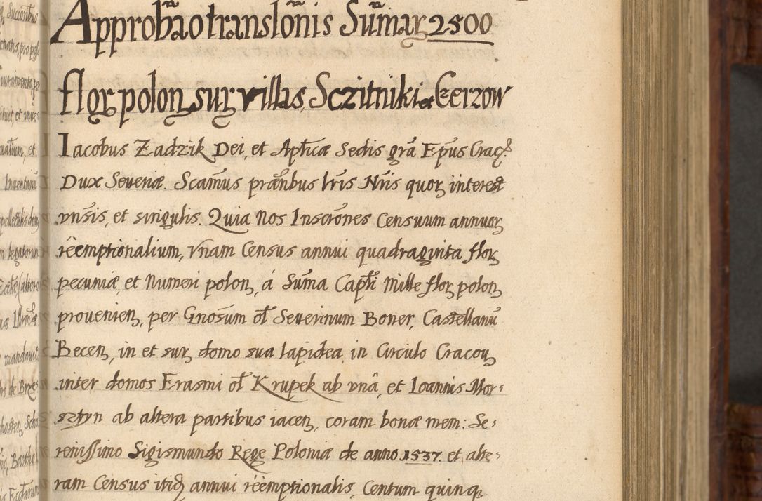Zdjęcie nr 248 dla obiektu archiwalnego: Acta episcopalia R. D. Jacobi Zadzik, episcopi Cracoviensis et ducis Severiae annorum 1639 et 1640. Volumen II
