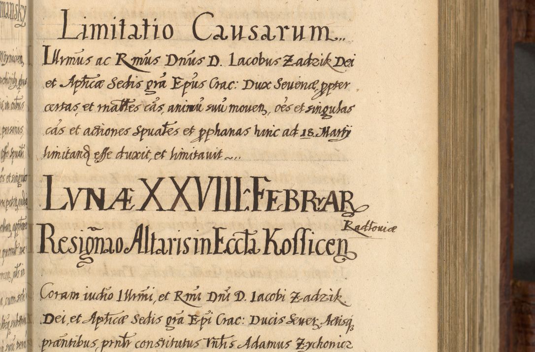 Zdjęcie nr 228 dla obiektu archiwalnego: Acta episcopalia R. D. Jacobi Zadzik, episcopi Cracoviensis et ducis Severiae annorum 1639 et 1640. Volumen II