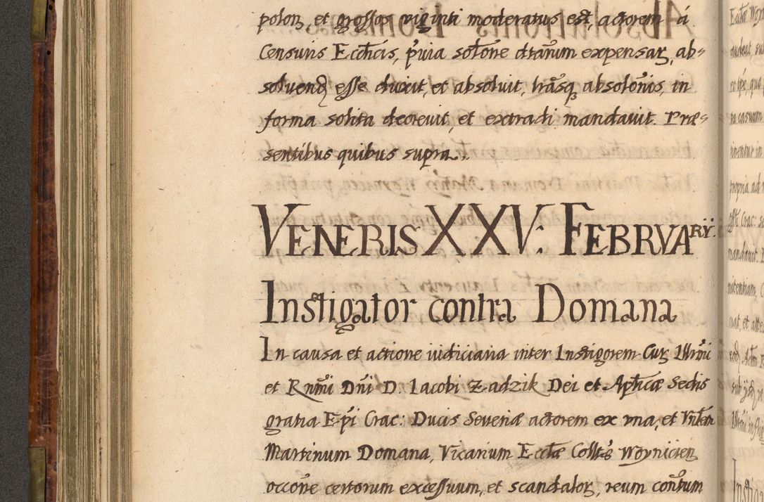 Zdjęcie nr 221 dla obiektu archiwalnego: Acta episcopalia R. D. Jacobi Zadzik, episcopi Cracoviensis et ducis Severiae annorum 1639 et 1640. Volumen II