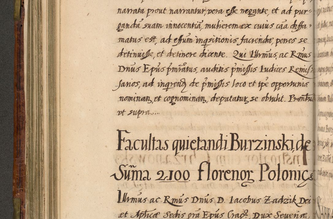 Zdjęcie nr 215 dla obiektu archiwalnego: Acta episcopalia R. D. Jacobi Zadzik, episcopi Cracoviensis et ducis Severiae annorum 1639 et 1640. Volumen II