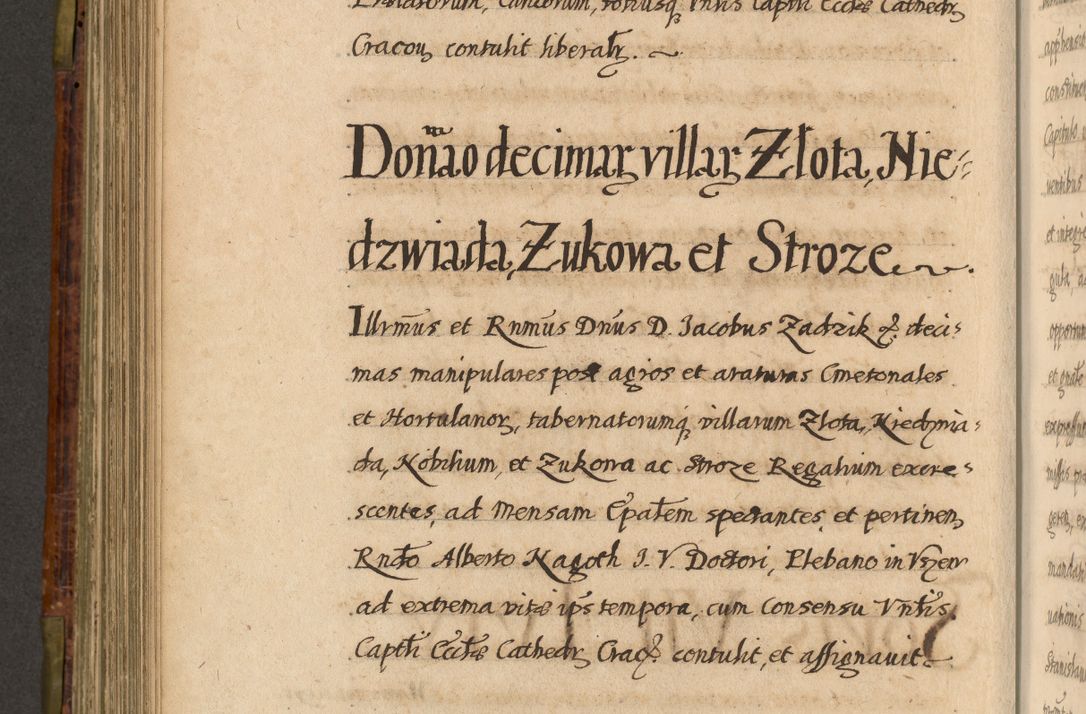 Zdjęcie nr 607 dla obiektu archiwalnego: Acta episcopalia R. D. Jacobi Zadzik, episcopi Cracoviensis et ducis Severiae annorum 1639 et 1640. Volumen II
