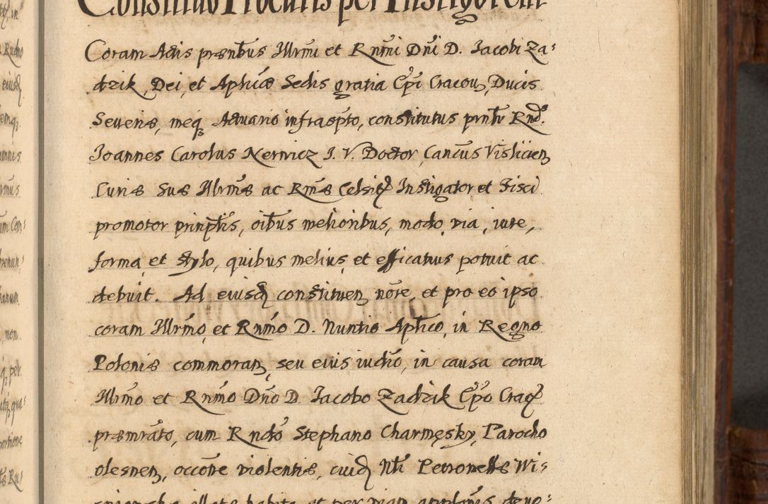 Zdjęcie nr 604 dla obiektu archiwalnego: Acta episcopalia R. D. Jacobi Zadzik, episcopi Cracoviensis et ducis Severiae annorum 1639 et 1640. Volumen II