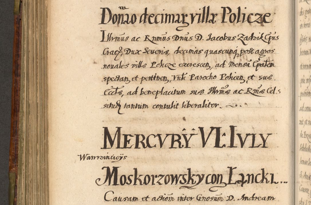 Zdjęcie nr 573 dla obiektu archiwalnego: Acta episcopalia R. D. Jacobi Zadzik, episcopi Cracoviensis et ducis Severiae annorum 1639 et 1640. Volumen II