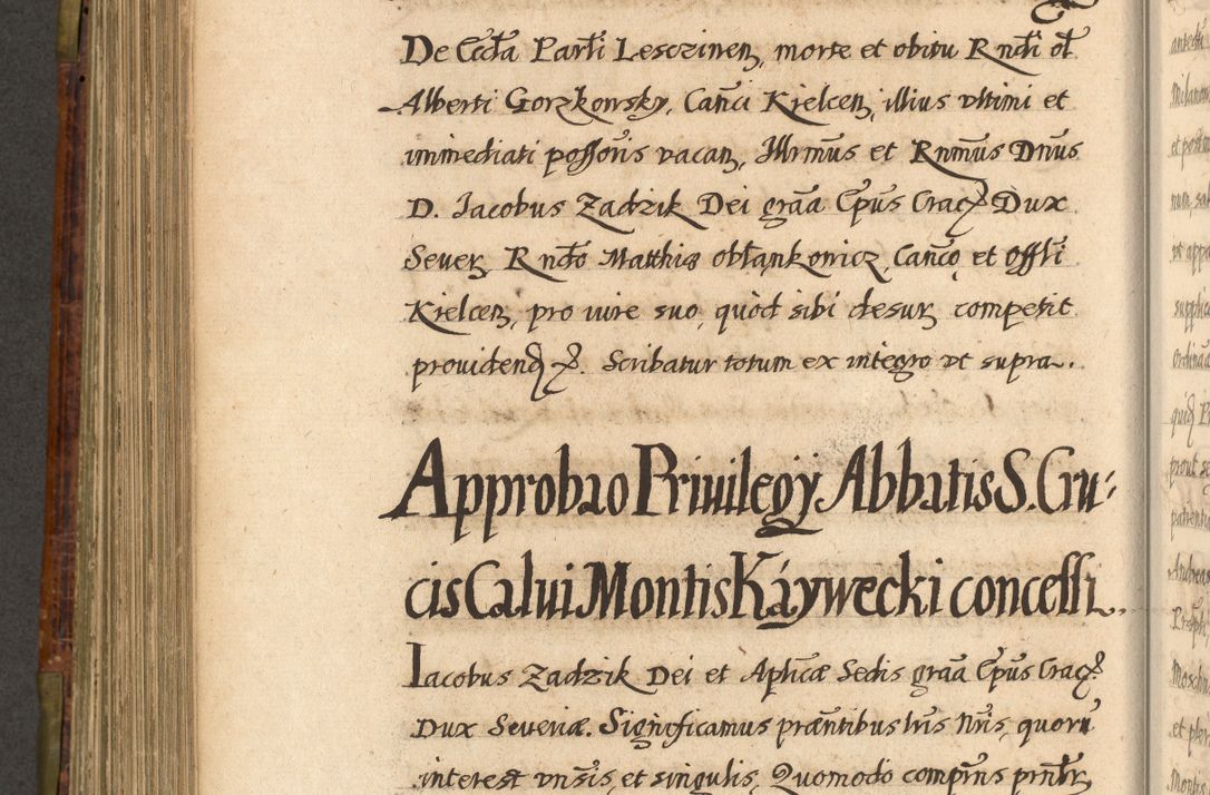 Zdjęcie nr 567 dla obiektu archiwalnego: Acta episcopalia R. D. Jacobi Zadzik, episcopi Cracoviensis et ducis Severiae annorum 1639 et 1640. Volumen II