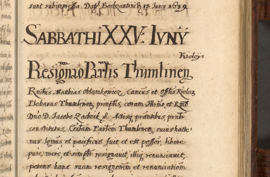 Zdjęcie nr 564 dla obiektu archiwalnego: Acta episcopalia R. D. Jacobi Zadzik, episcopi Cracoviensis et ducis Severiae annorum 1639 et 1640. Volumen II