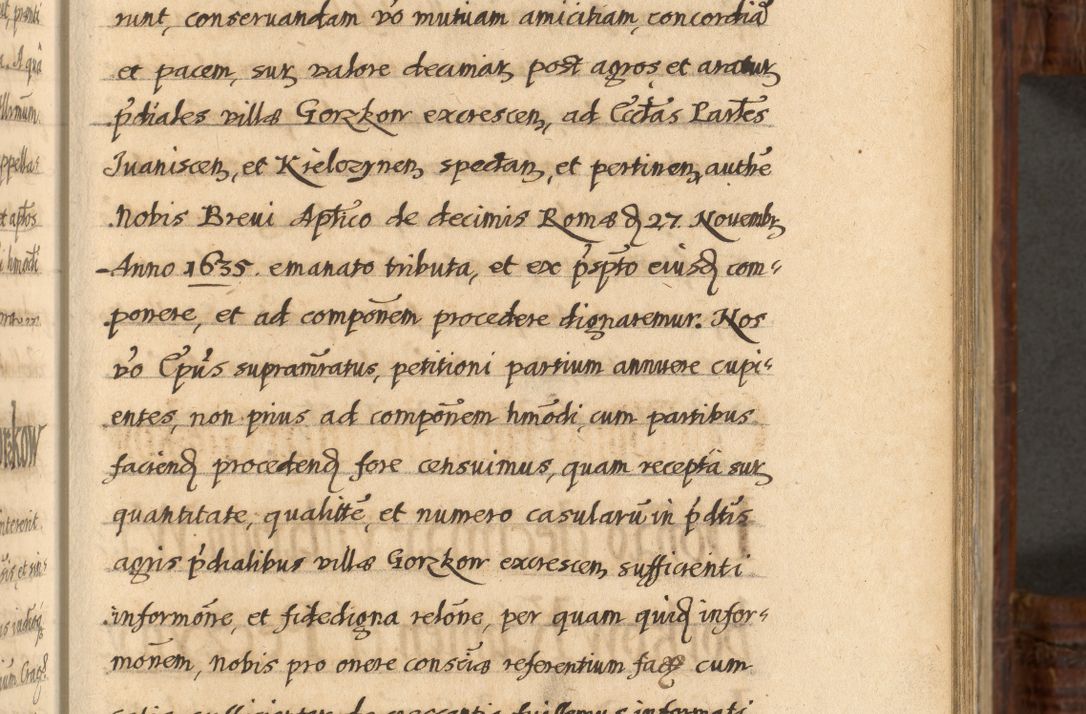 Zdjęcie nr 544 dla obiektu archiwalnego: Acta episcopalia R. D. Jacobi Zadzik, episcopi Cracoviensis et ducis Severiae annorum 1639 et 1640. Volumen II