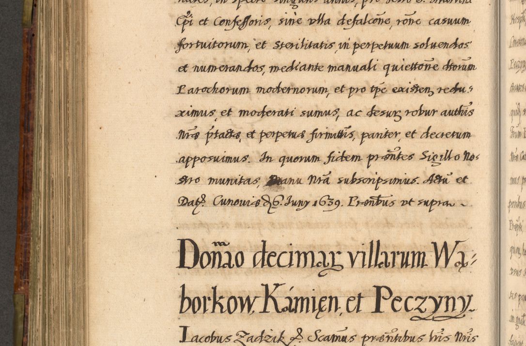Zdjęcie nr 545 dla obiektu archiwalnego: Acta episcopalia R. D. Jacobi Zadzik, episcopi Cracoviensis et ducis Severiae annorum 1639 et 1640. Volumen II