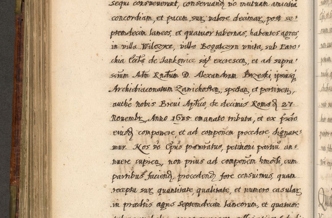 Zdjęcie nr 495 dla obiektu archiwalnego: Acta episcopalia R. D. Jacobi Zadzik, episcopi Cracoviensis et ducis Severiae annorum 1639 et 1640. Volumen II