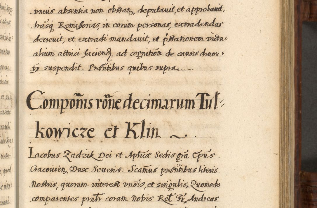 Zdjęcie nr 492 dla obiektu archiwalnego: Acta episcopalia R. D. Jacobi Zadzik, episcopi Cracoviensis et ducis Severiae annorum 1639 et 1640. Volumen II